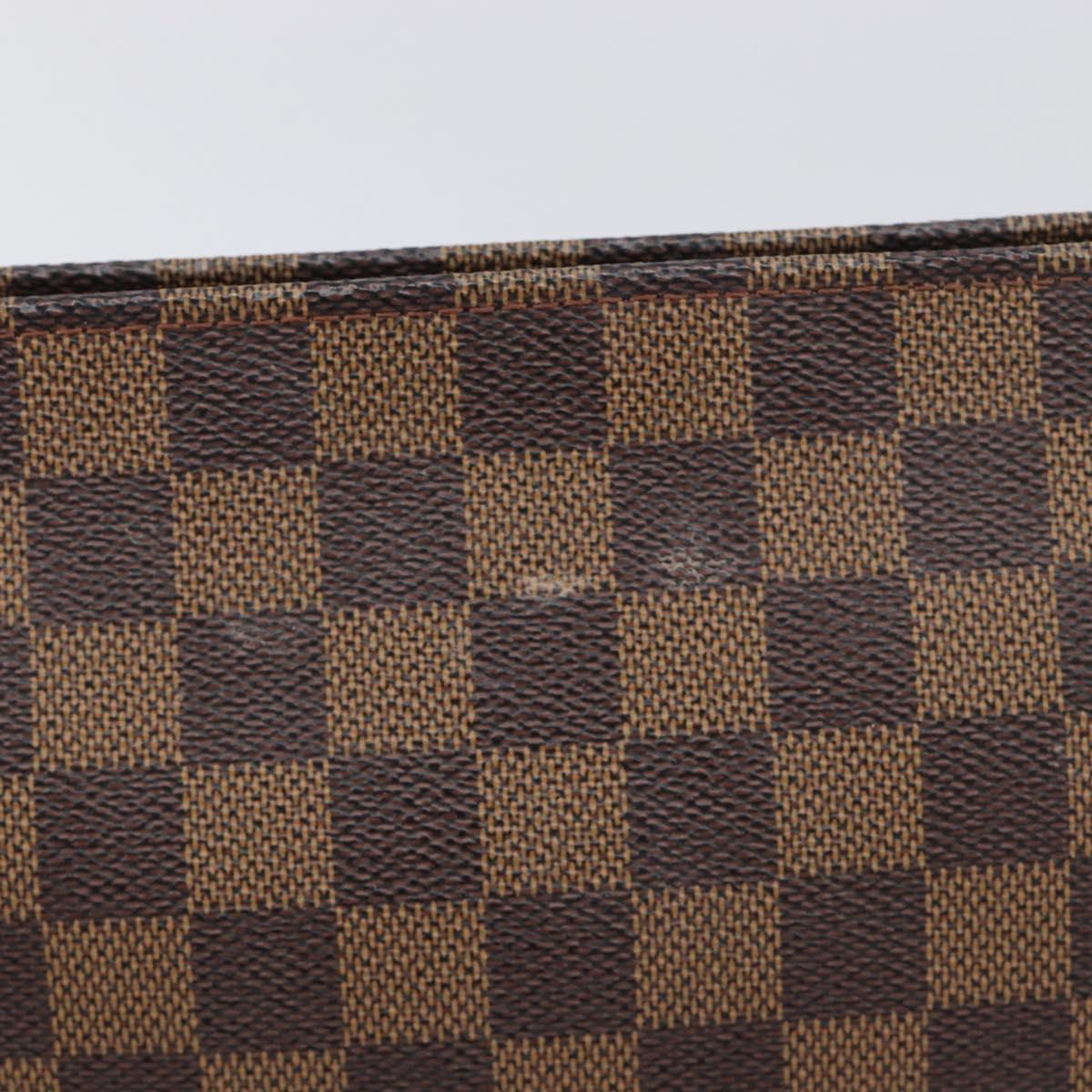 LOUIS VUITTON Damier Ebene Poche Toilette 26 Pouch N47543 LV Auth 200925