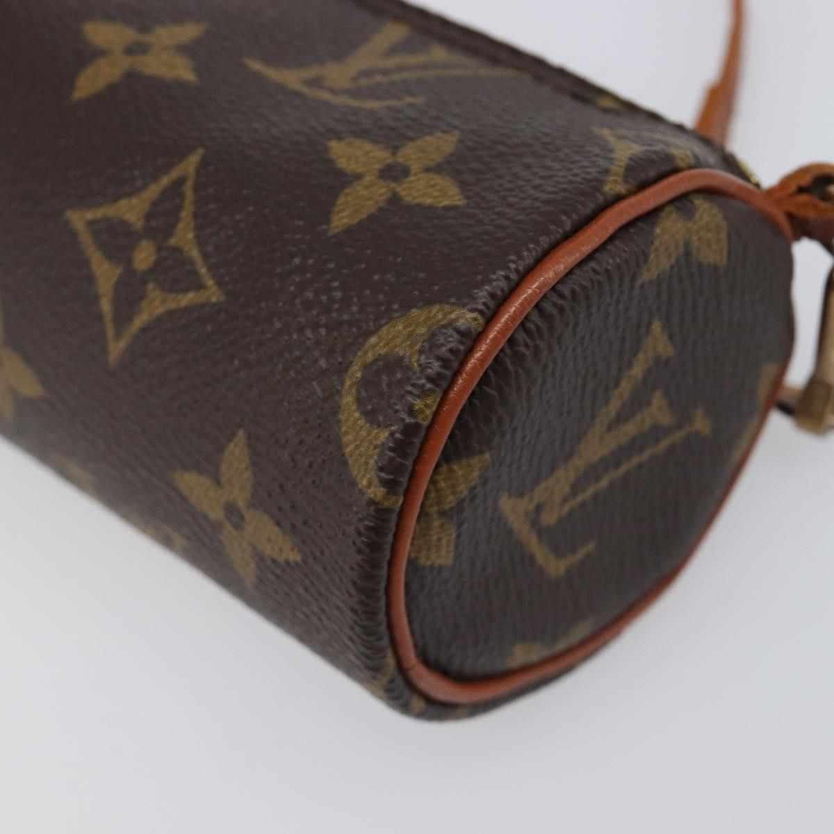LOUIS VUITTON Monogram Papillon Pouch LV Auth 200931A