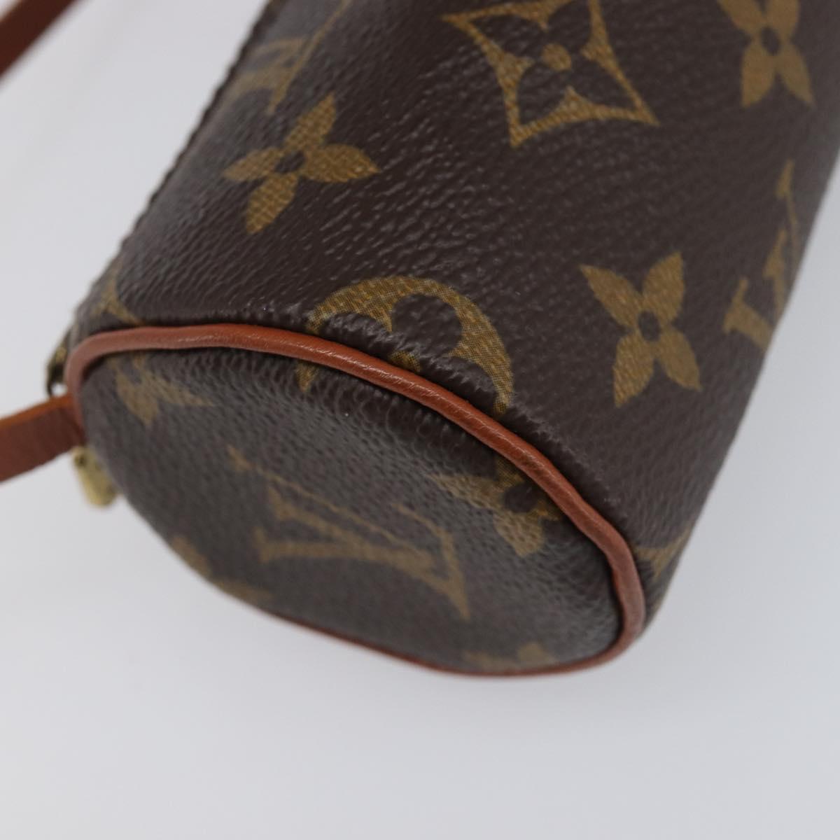 LOUIS VUITTON Monogram Papillon Pouch LV Auth 200931A