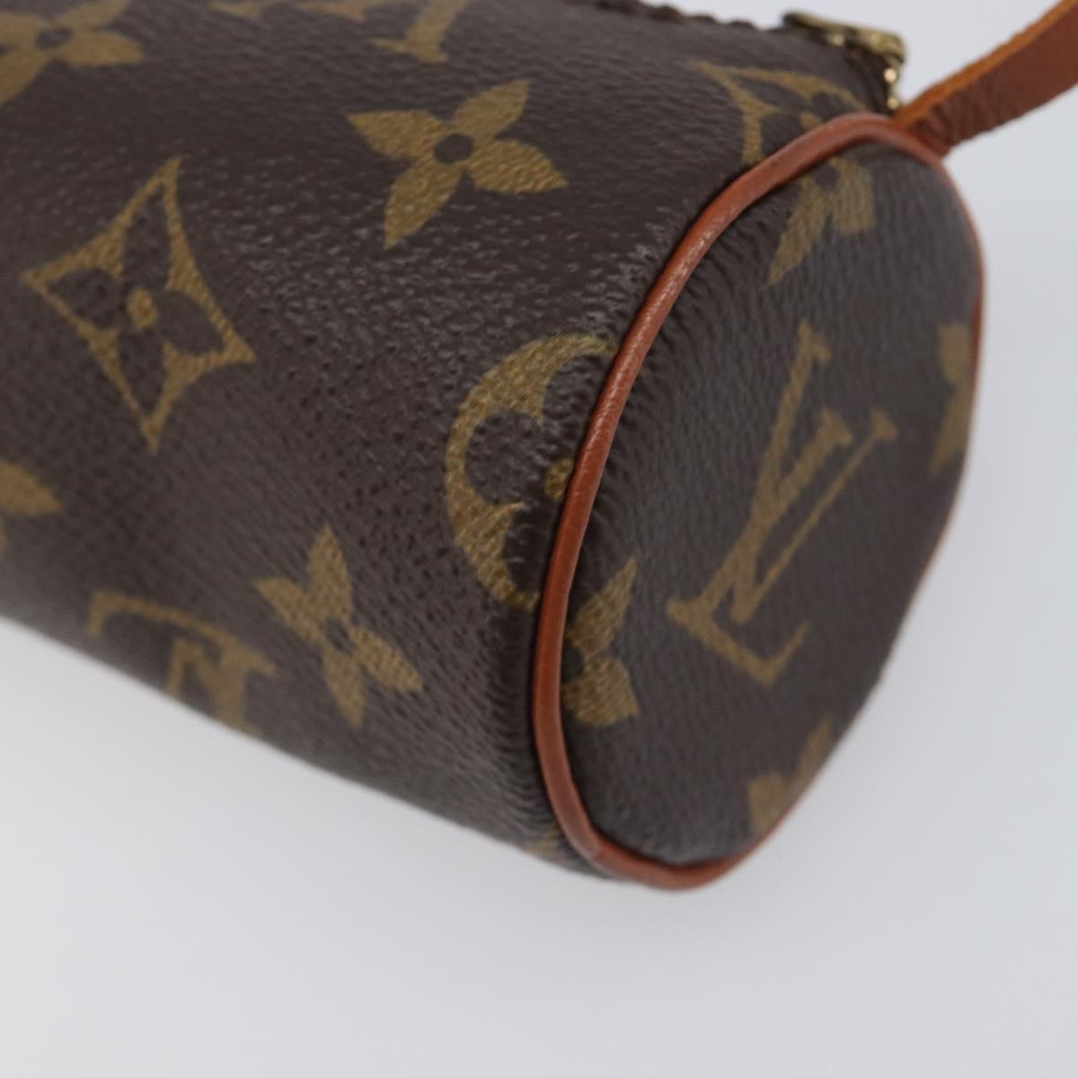 LOUIS VUITTON Monogram Papillon Pouch LV Auth 200931A