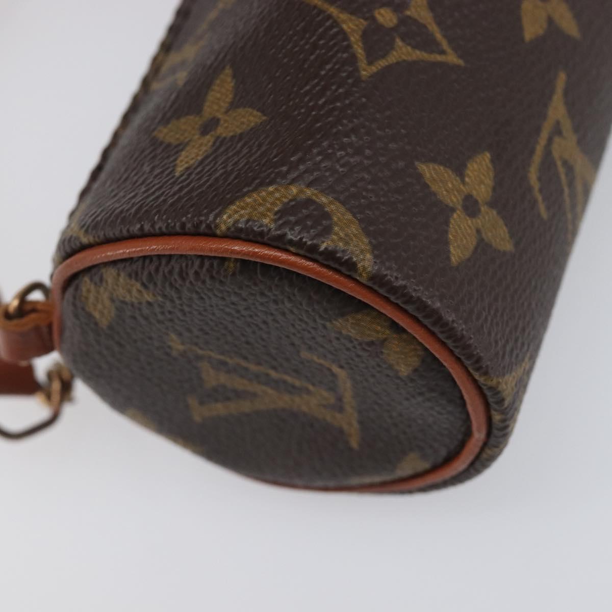LOUIS VUITTON Monogram Papillon Pouch LV Auth 200931A