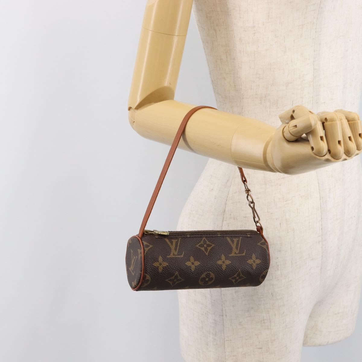 LOUIS VUITTON Monogram Papillon Pouch LV Auth 200931A