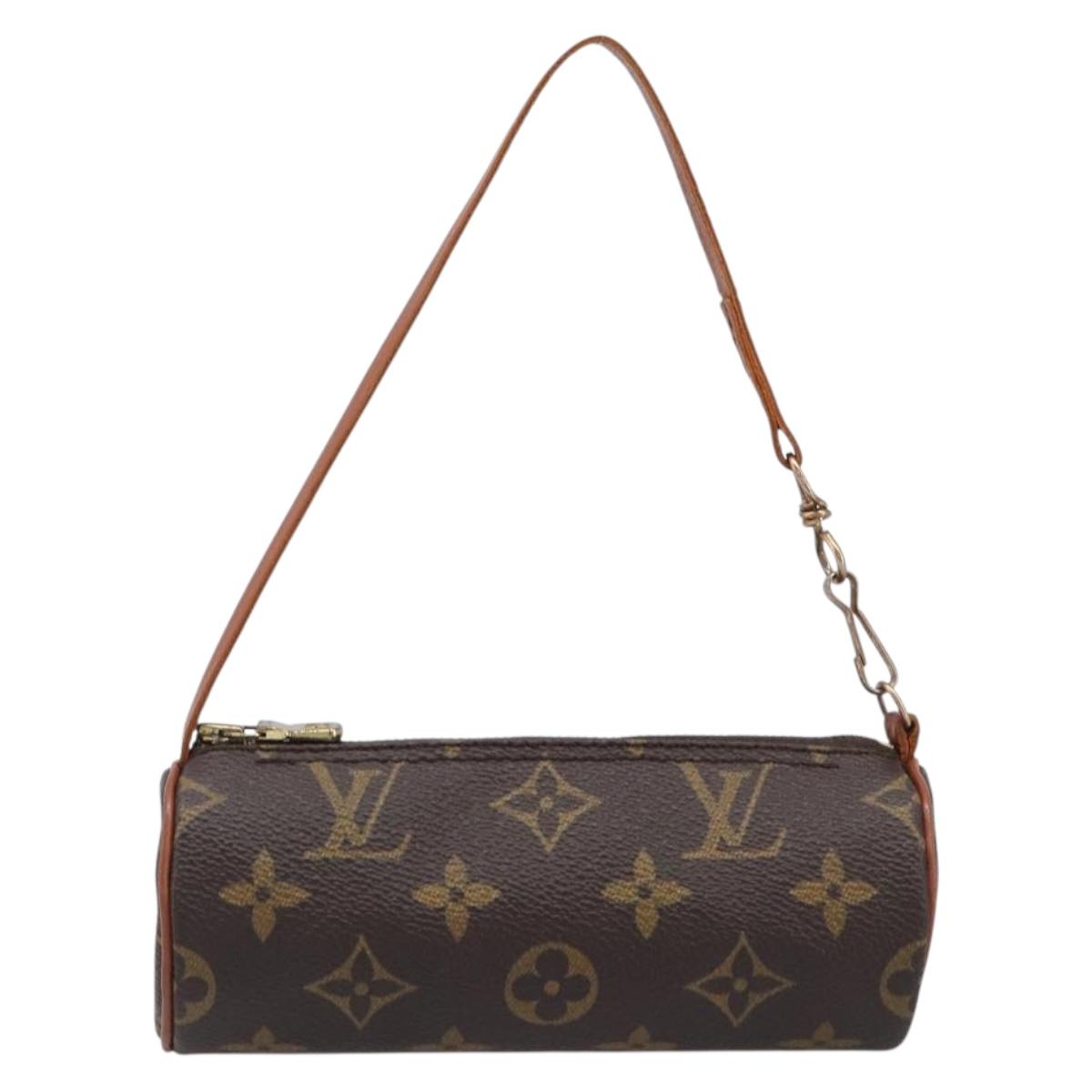 LOUIS VUITTON Monogram Papillon Pouch LV Auth 200931A