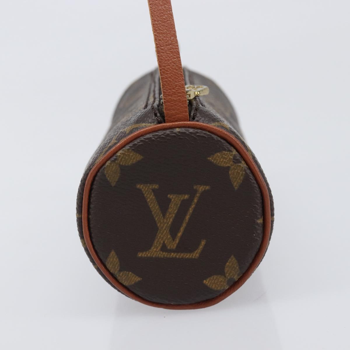 LOUIS VUITTON Monogram Papillon Pouch LV Auth 200931A