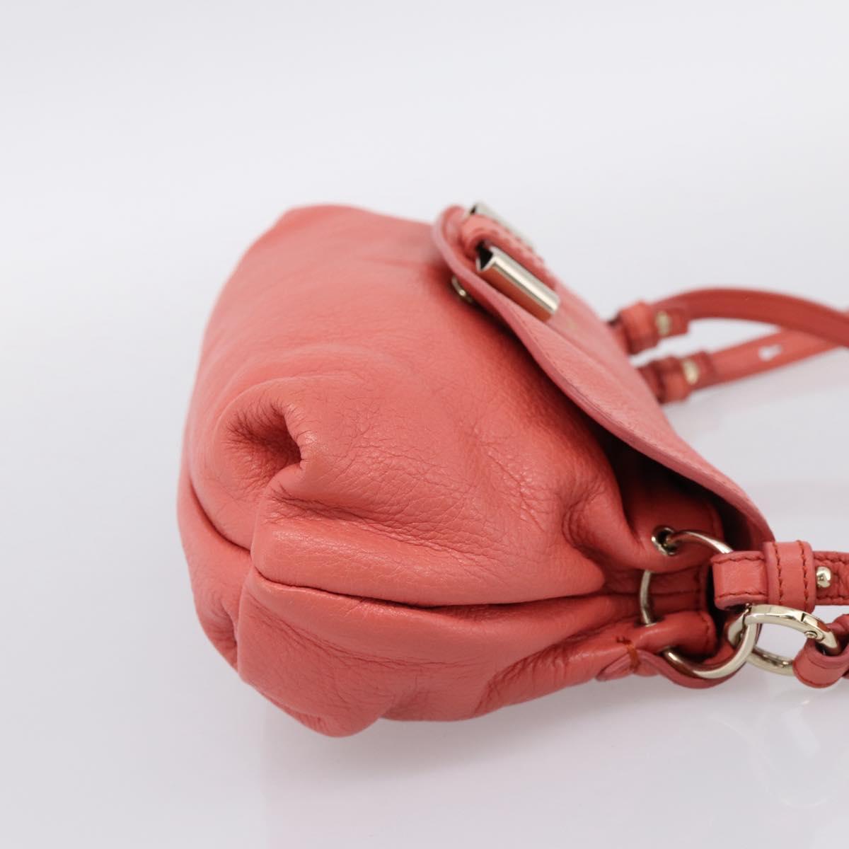 Chloe Lily Hand Bag Leather 2way Pink Gold Auth 200938A