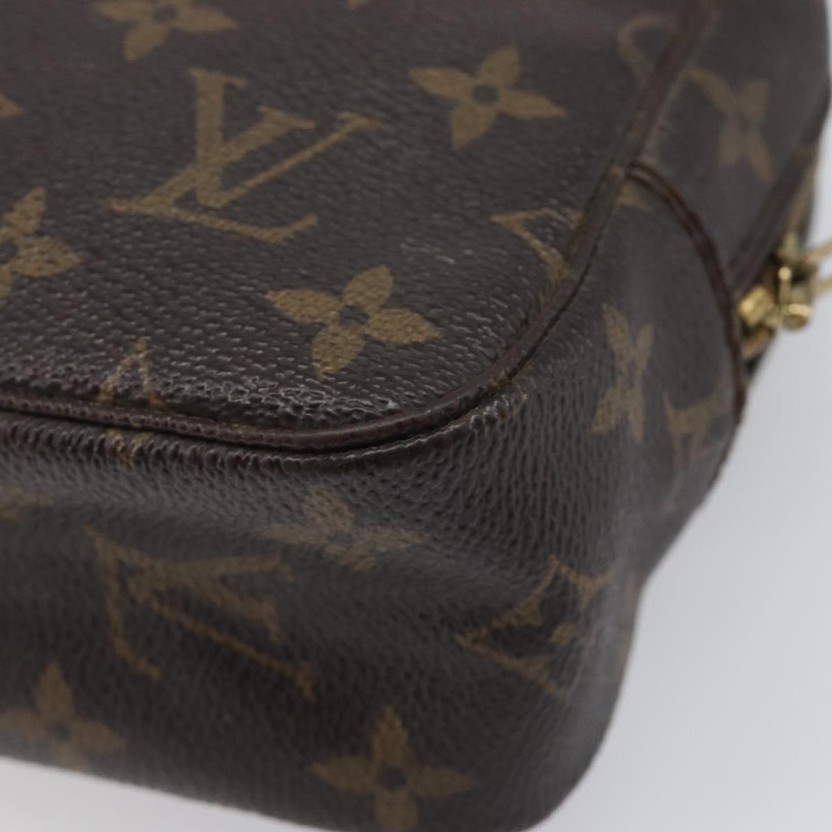 LOUIS VUITTON Monogram Trousse Toilette 23 Clutch Bag M47524 LV Auth 200942