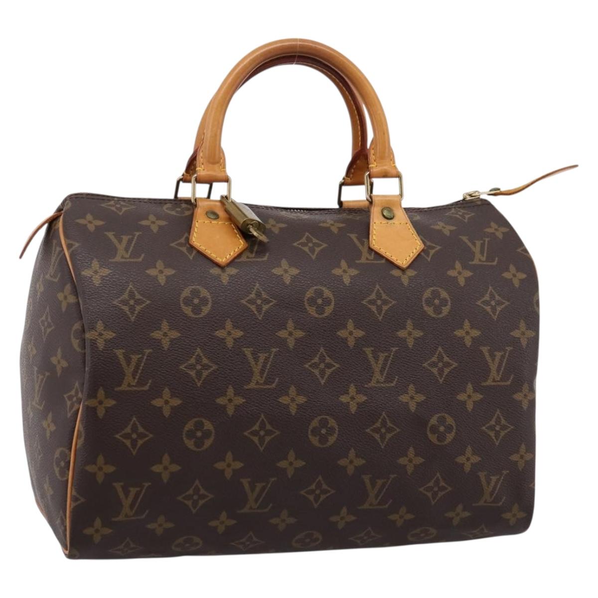 LOUIS VUITTON Monogram Speedy 30 Hand Bag M41526 LV Auth 200954V