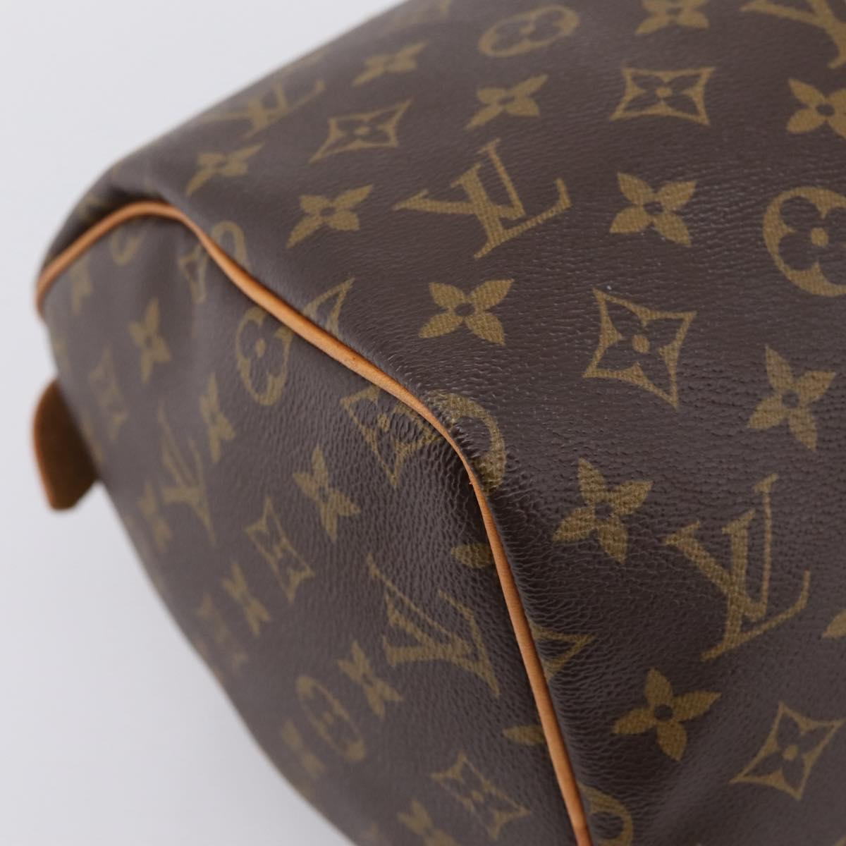 LOUIS VUITTON Monogram Speedy 30 Hand Bag M41526 LV Auth 200954V