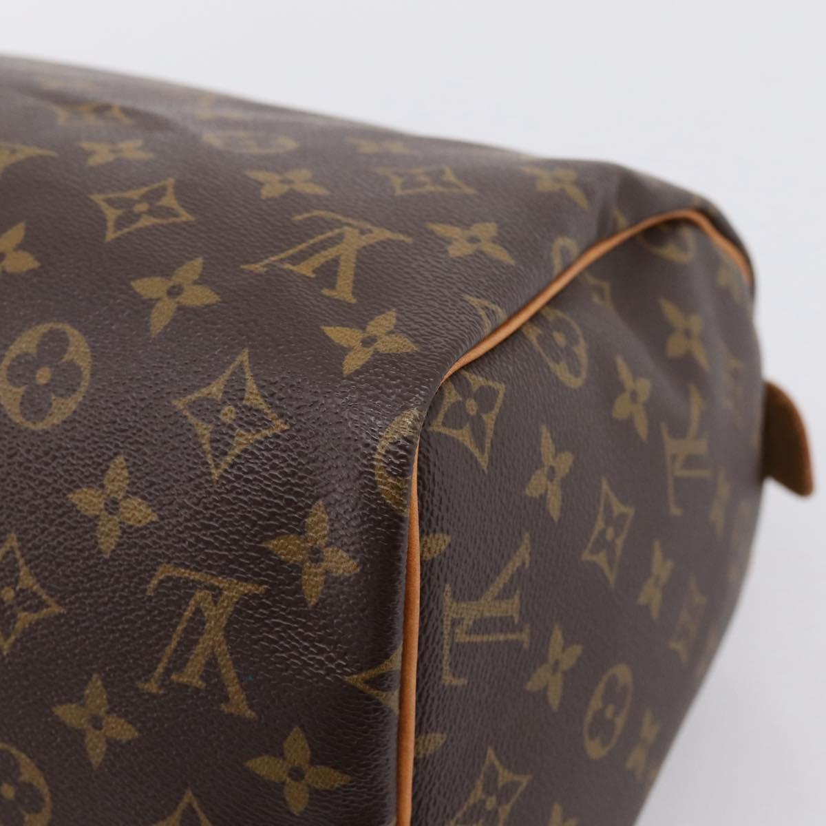 LOUIS VUITTON Monogram Speedy 30 Hand Bag M41526 LV Auth 200954V