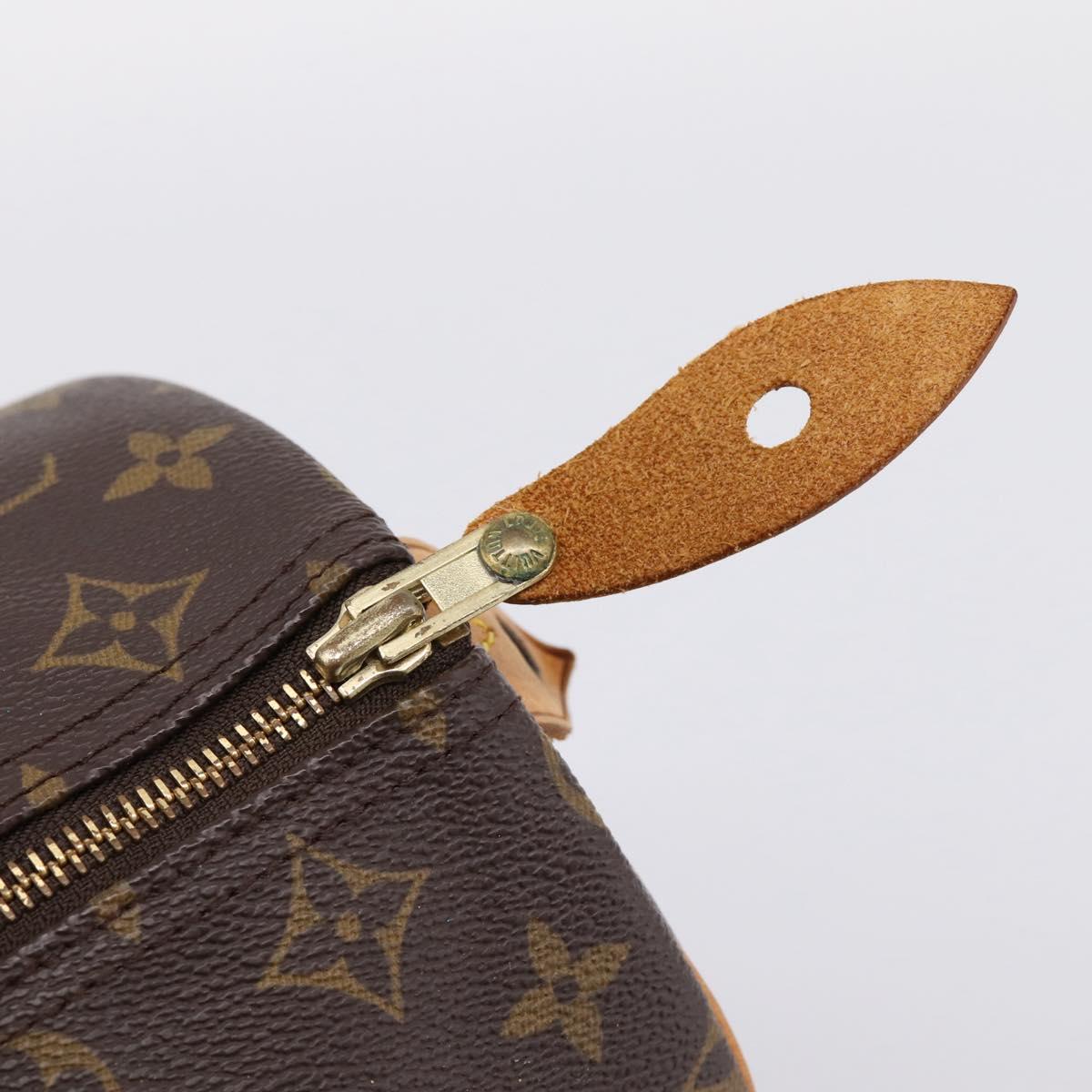 LOUIS VUITTON Monogram Speedy 30 Hand Bag M41526 LV Auth 200954V