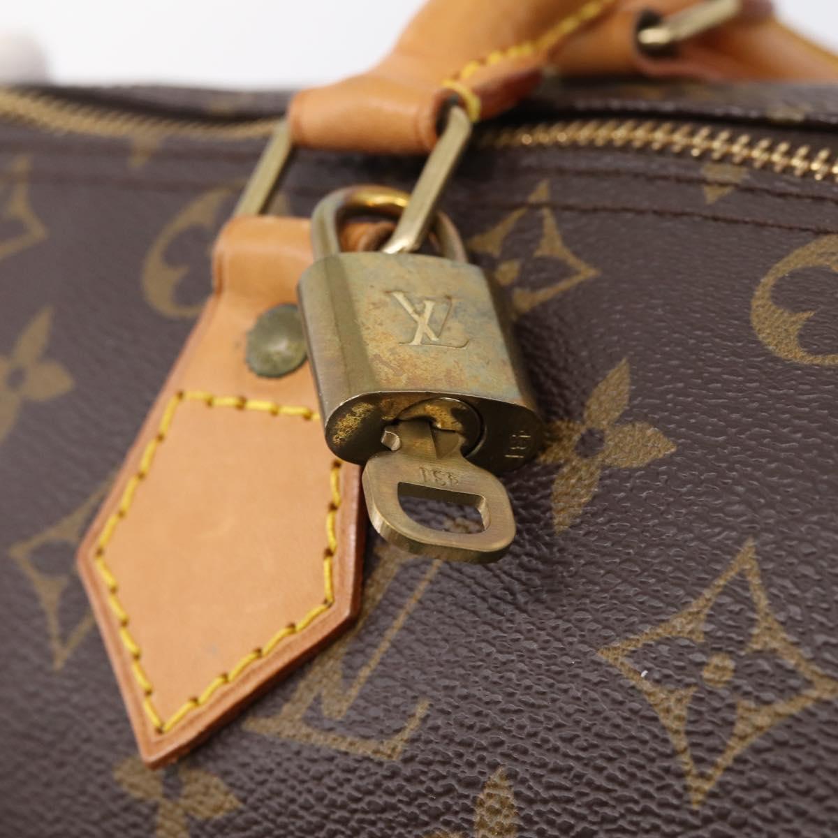 LOUIS VUITTON Monogram Speedy 30 Hand Bag M41526 LV Auth 200954V