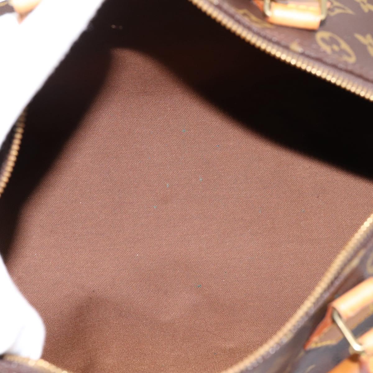 LOUIS VUITTON Monogram Speedy 30 Hand Bag M41526 LV Auth 200954V
