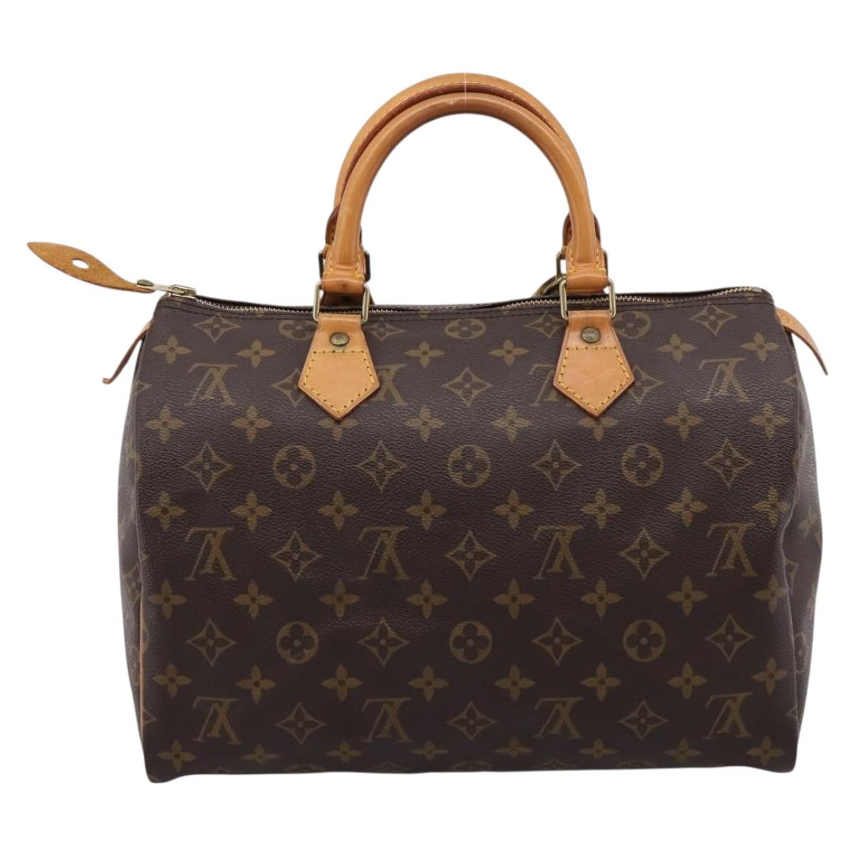 LOUIS VUITTON Monogram Speedy 30 Hand Bag M41526 LV Auth 200954V