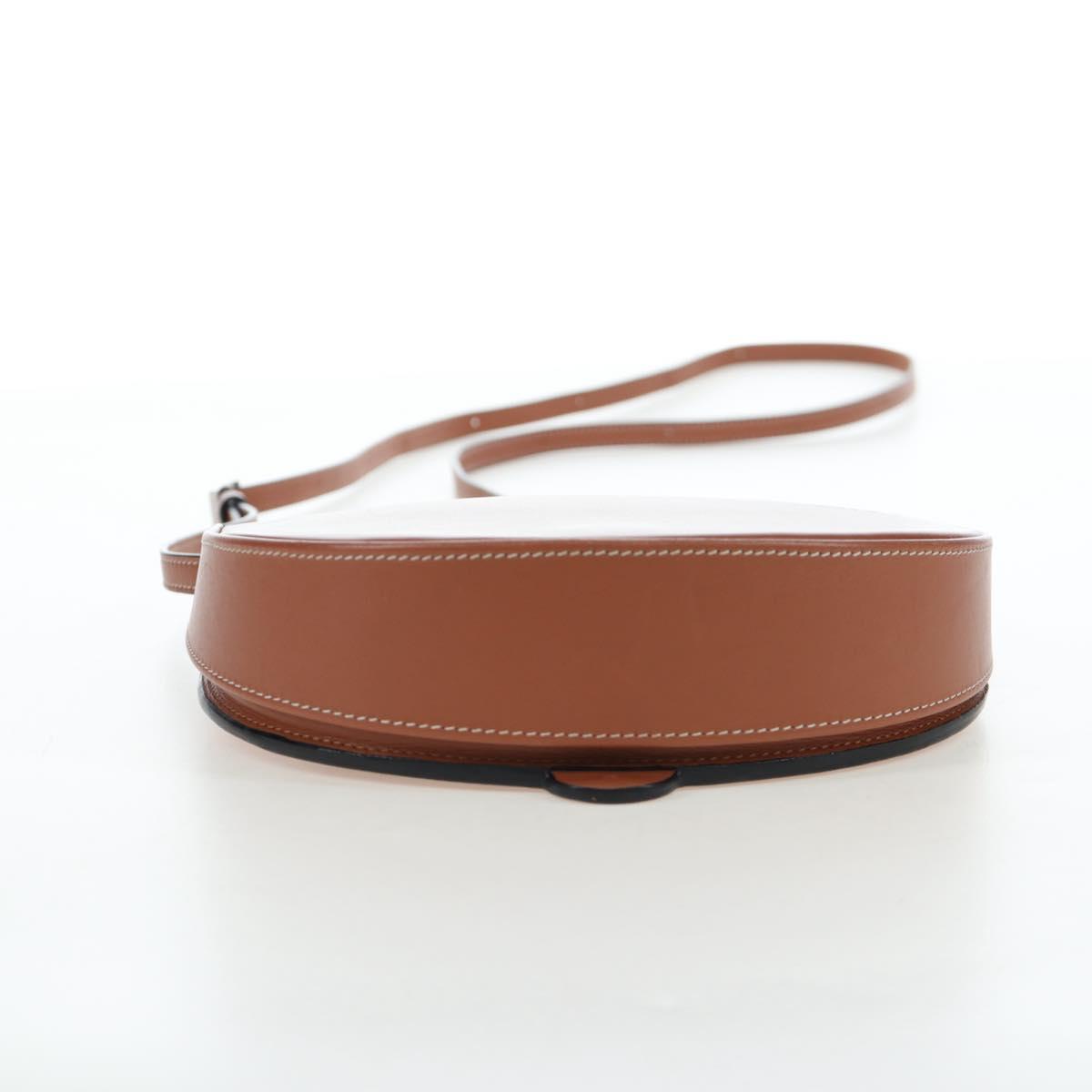 Chloe Shoulder Bag Leather Brown Silver Auth 200956V