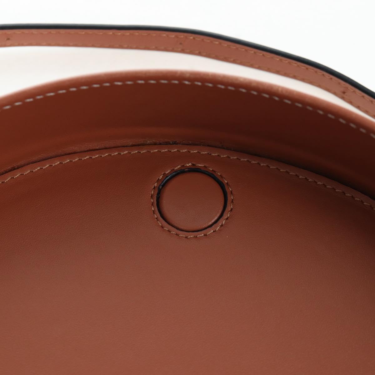 Chloe Shoulder Bag Leather Brown Silver Auth 200956V