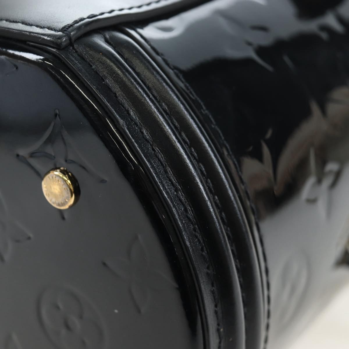 LOUIS VUITTON Monogram Vernis Cannes PM Hand Bag Black M53997 LV Auth 200965SAM