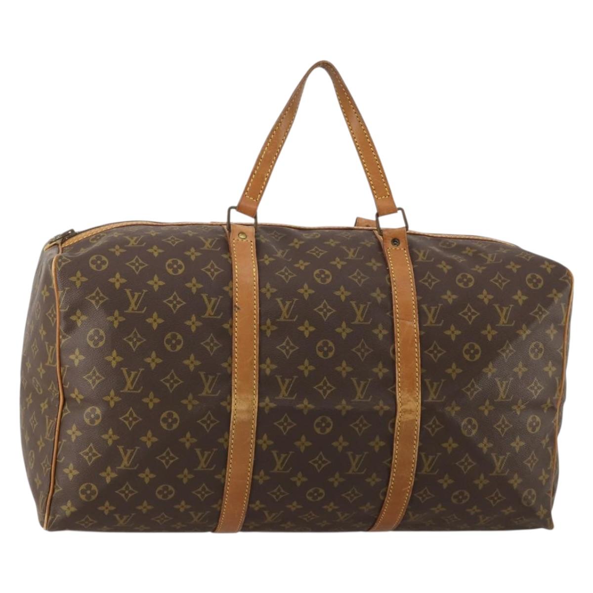 LOUIS VUITTON Monogram Sac Souple 55 Boston Bag M41622 LV Auth 200969