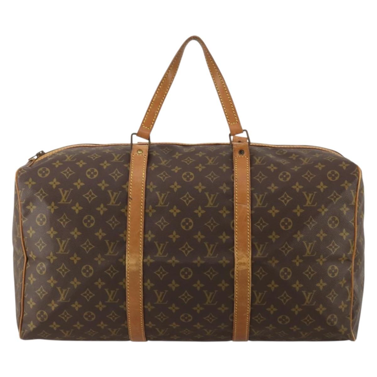 LOUIS VUITTON Monogram Sac Souple 55 Boston Bag M41622 LV Auth 200969