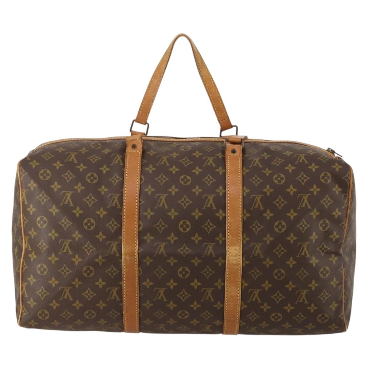 LOUIS VUITTON Monogram Sac Souple 55 Boston Bag M41622 LV Auth 200969