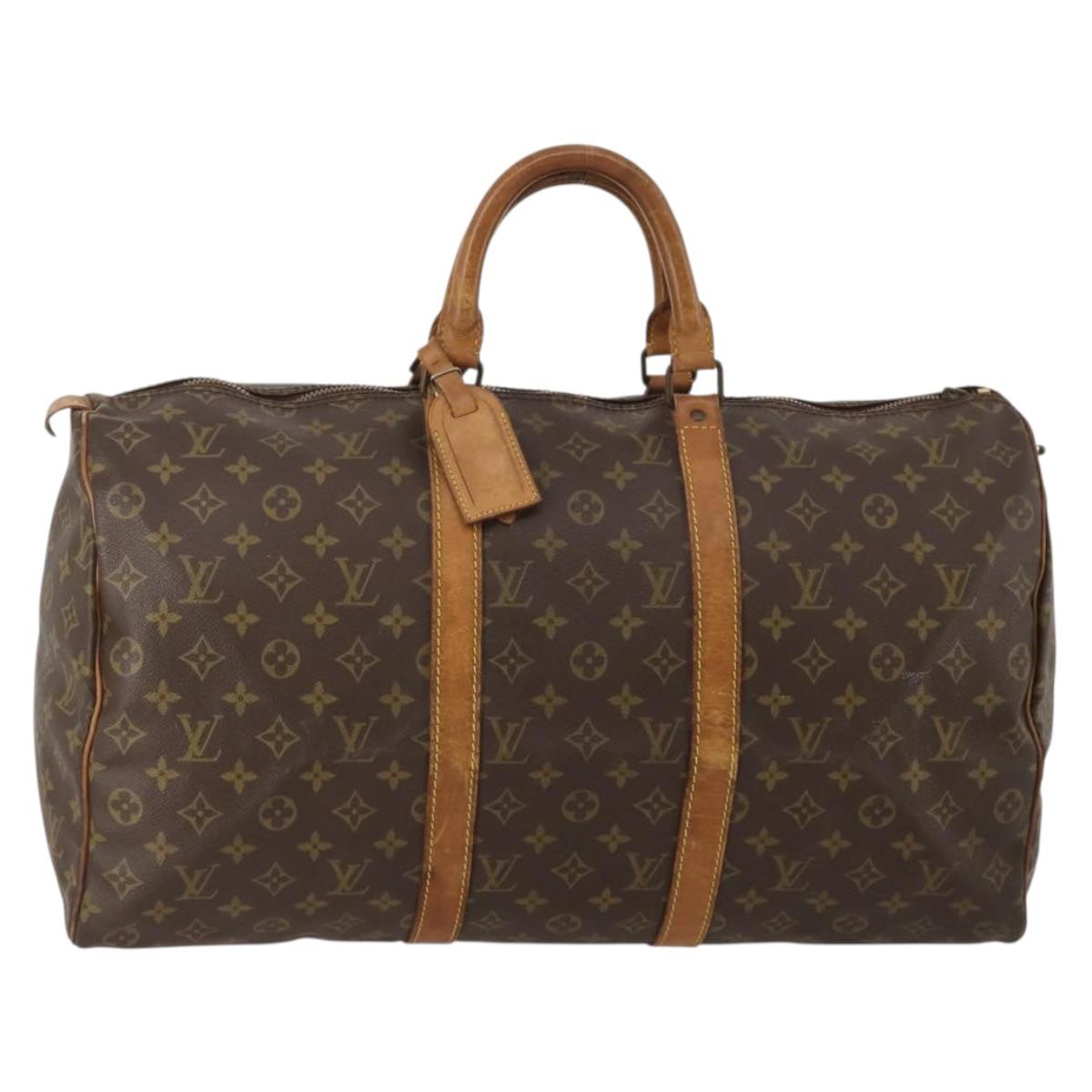 LOUIS VUITTON Monogram Keepall 50 Boston Bag Vintage M41426 LV Auth 200970