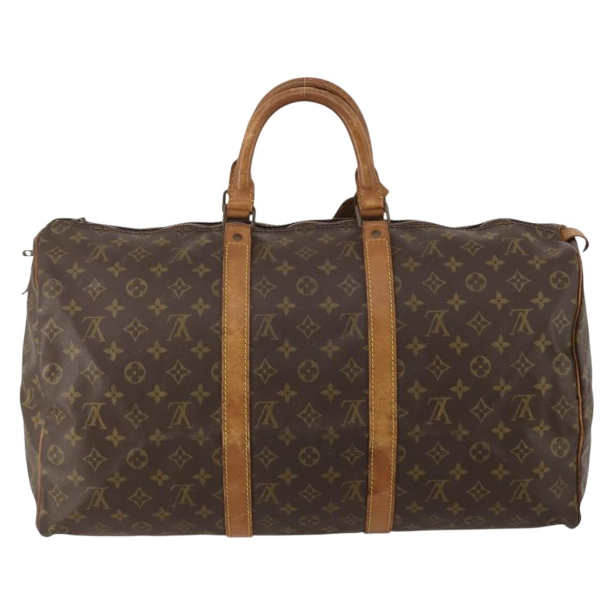 LOUIS VUITTON Monogram Keepall 50 Boston Bag Vintage M41426 LV Auth 200970