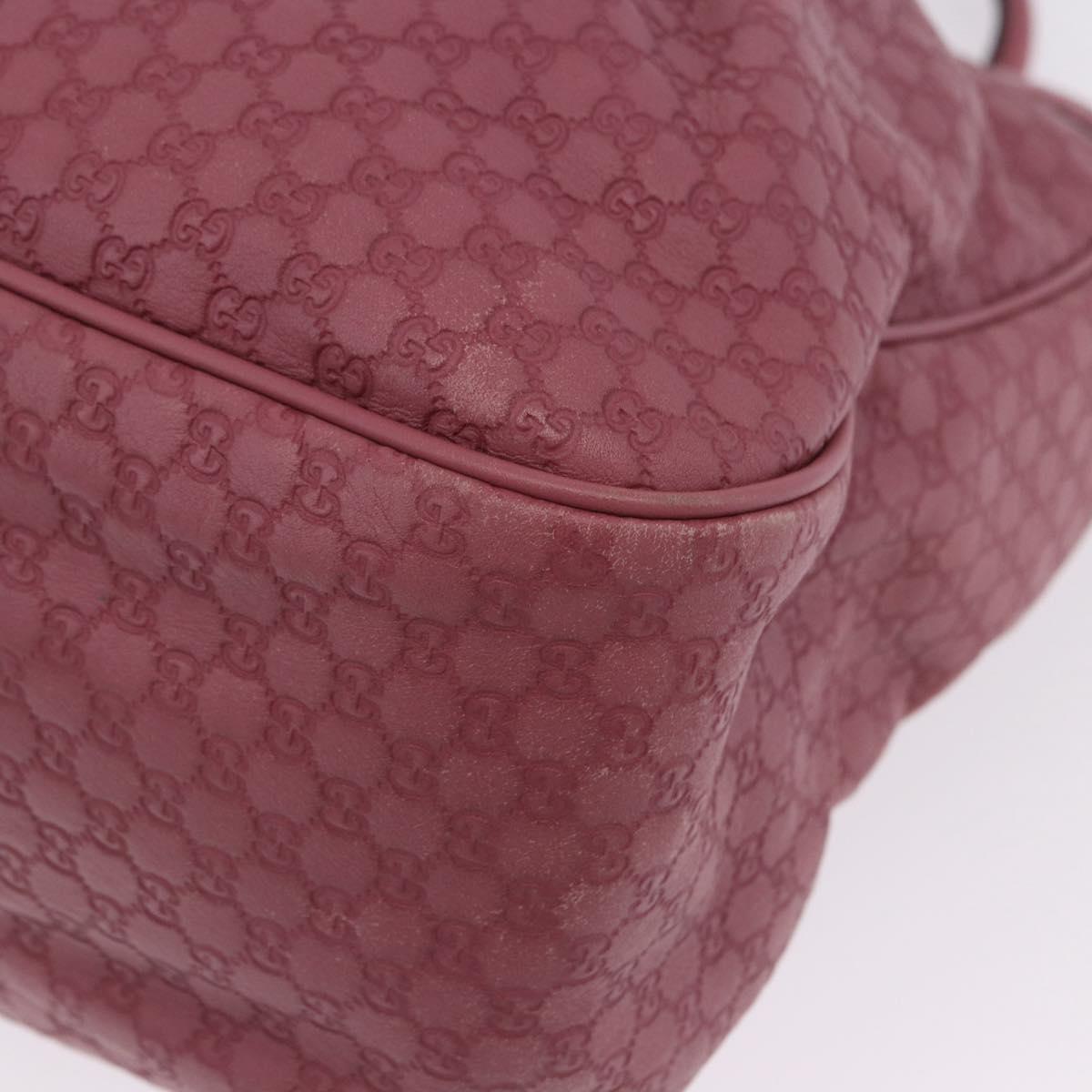 GUCCI GG Canvas Guccissima Tote Bag Leather Pink Gold 296835 Auth 200972V