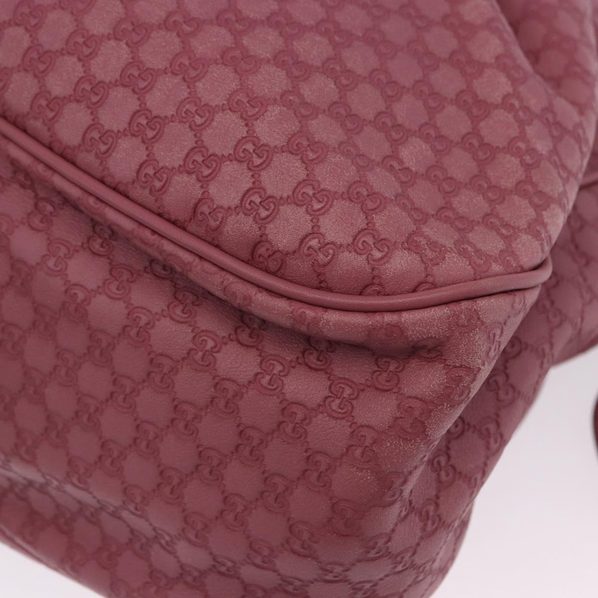 GUCCI GG Canvas Guccissima Tote Bag Leather Pink Gold 296835 Auth 200972V