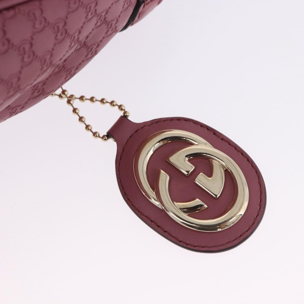 GUCCI GG Canvas Guccissima Tote Bag Leather Pink Gold 296835 Auth 200972V