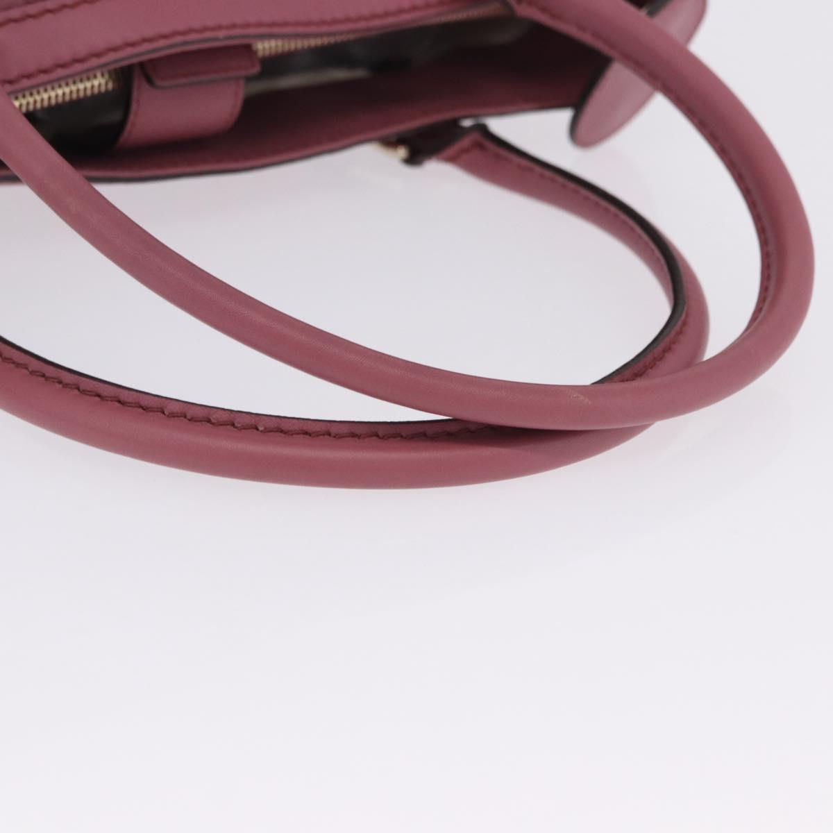 GUCCI GG Canvas Guccissima Tote Bag Leather Pink Gold 296835 Auth 200972V
