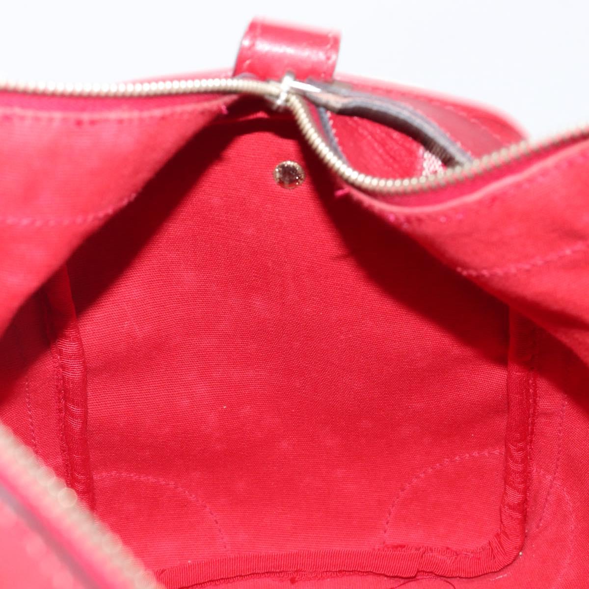 GUCCI GG Canvas Sherry Line Boston Bag Red Gold Auth 200975