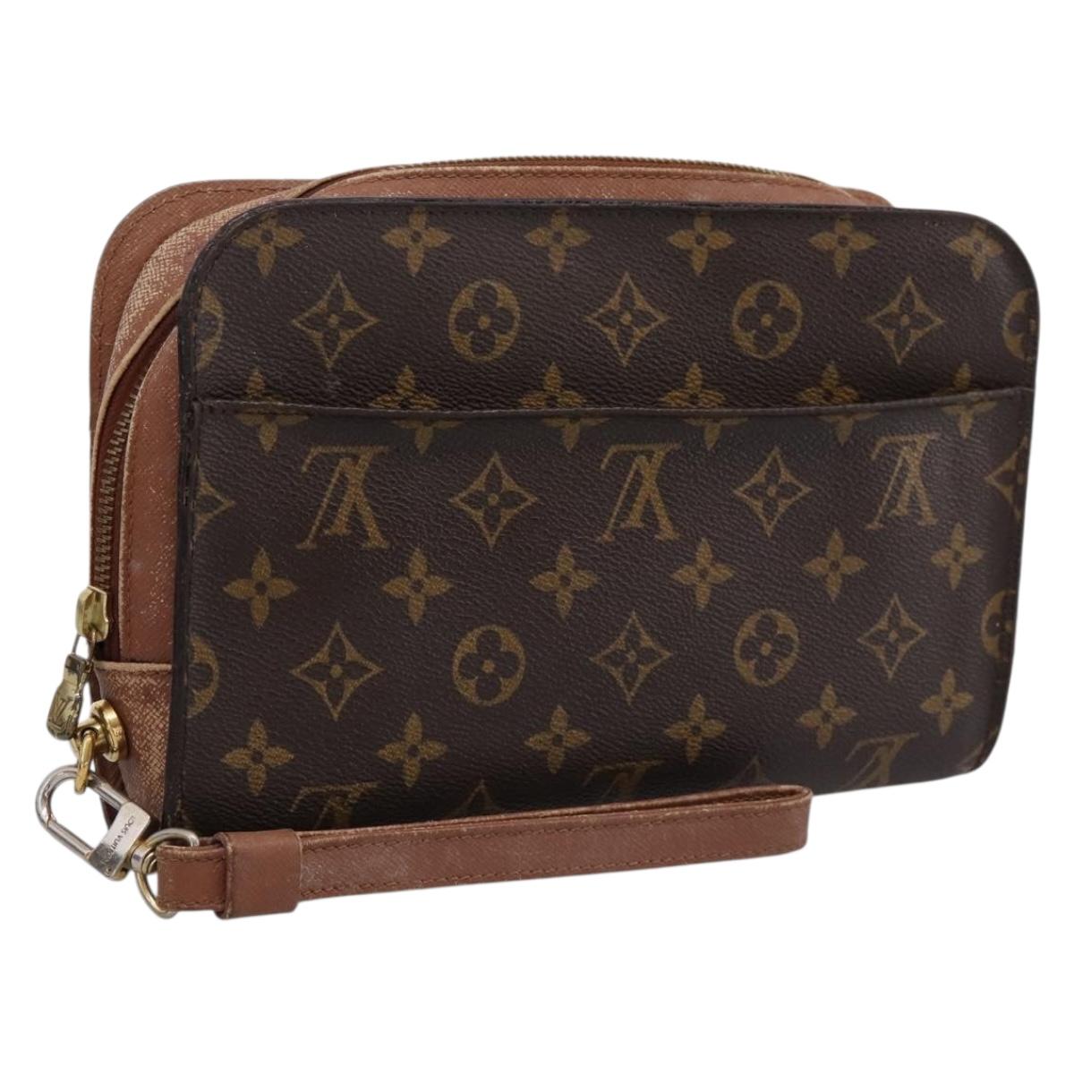 LOUIS VUITTON Monogram Orsay Clutch Bag M51790 LV Auth 200980