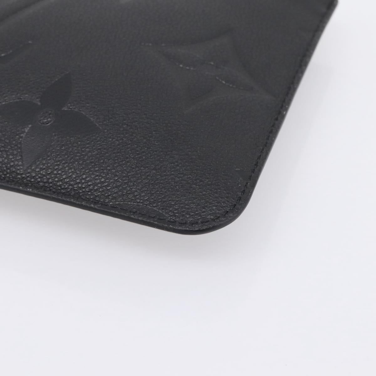LOUIS VUITTON Monogram Empreinte Neverfull MM Pouch Pouch Black LV Auth 200982V