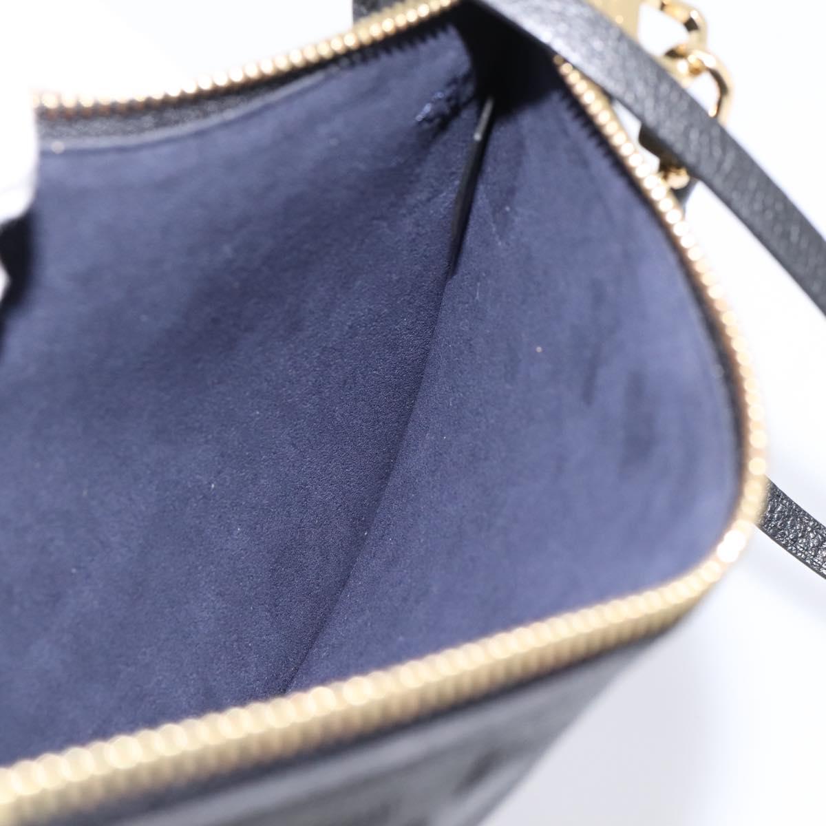 LOUIS VUITTON Monogram Empreinte Neverfull MM Pouch Pouch Black LV Auth 200982V