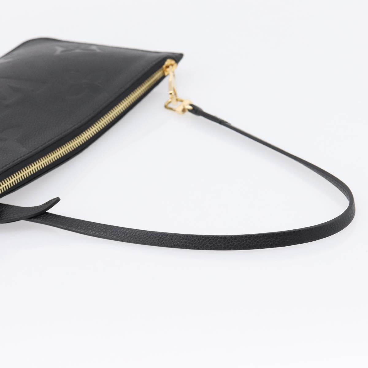 LOUIS VUITTON Monogram Empreinte Neverfull MM Pouch Pouch Black LV Auth 200982V