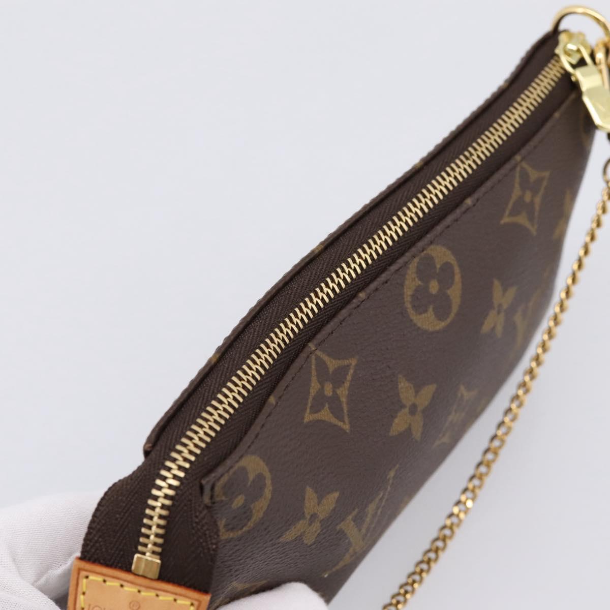 LOUIS VUITTON Monogram Mini Pochette Accessoires Pouch N41667 LV Auth 200984V