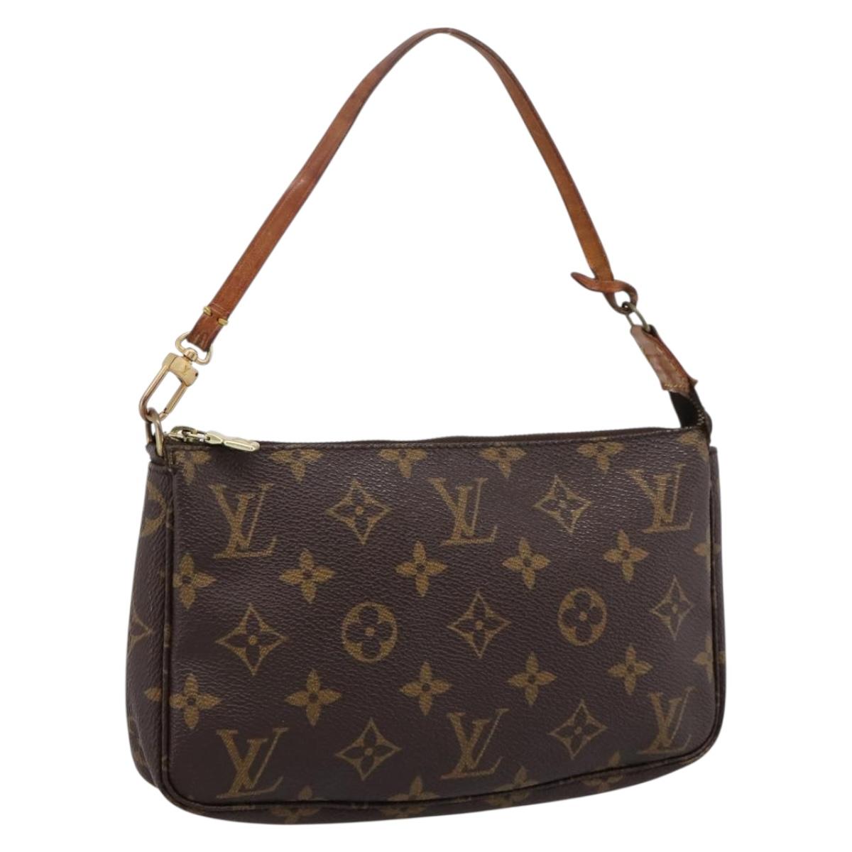 LOUIS VUITTON Monogram Pochette Accessoires Pouch M51980 LV Auth 201001