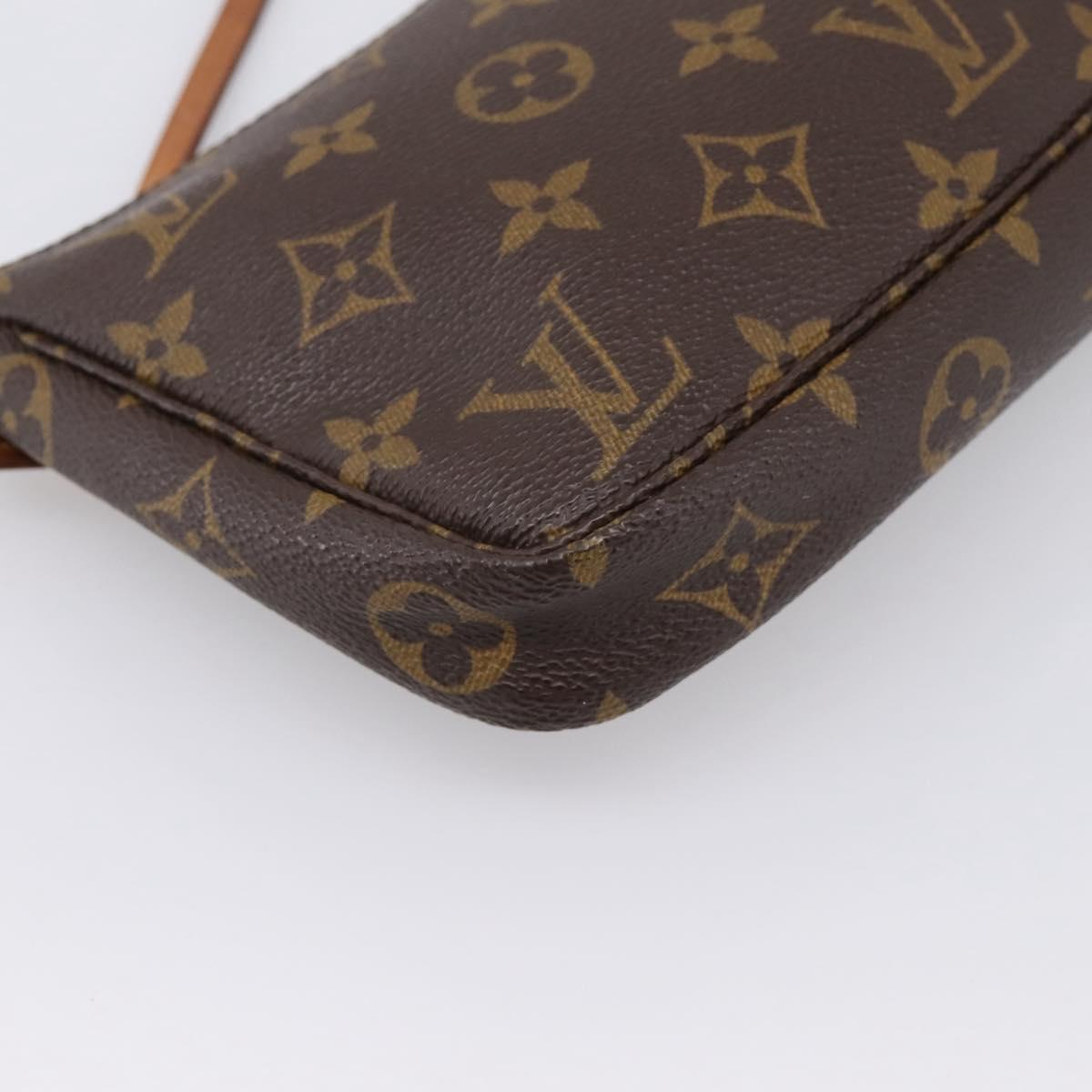 LOUIS VUITTON Monogram Pochette Accessoires Pouch M51980 LV Auth 201001