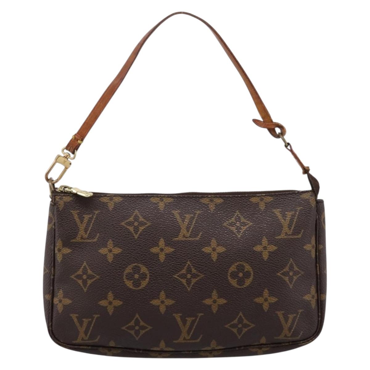 LOUIS VUITTON Monogram Pochette Accessoires Pouch M51980 LV Auth 201001