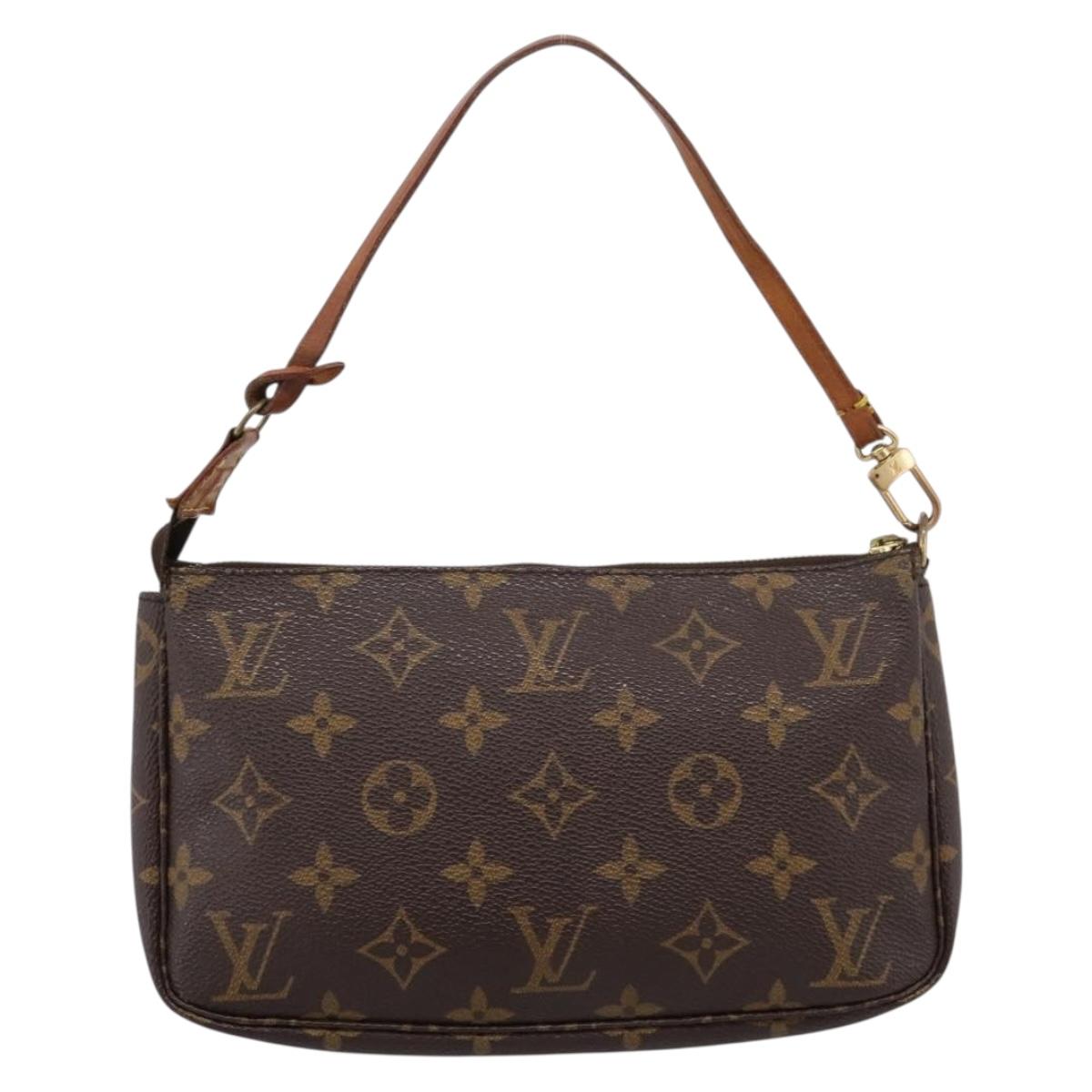 LOUIS VUITTON Monogram Pochette Accessoires Pouch M51980 LV Auth 201001