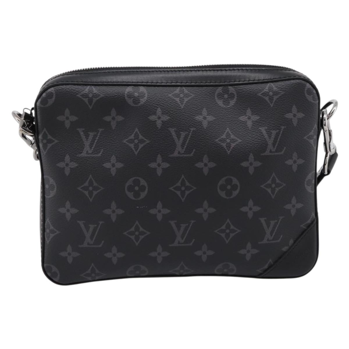 LOUIS VUITTON Monogram Eclipse Trio Messenger Bag M69443 LV Auth 201002M