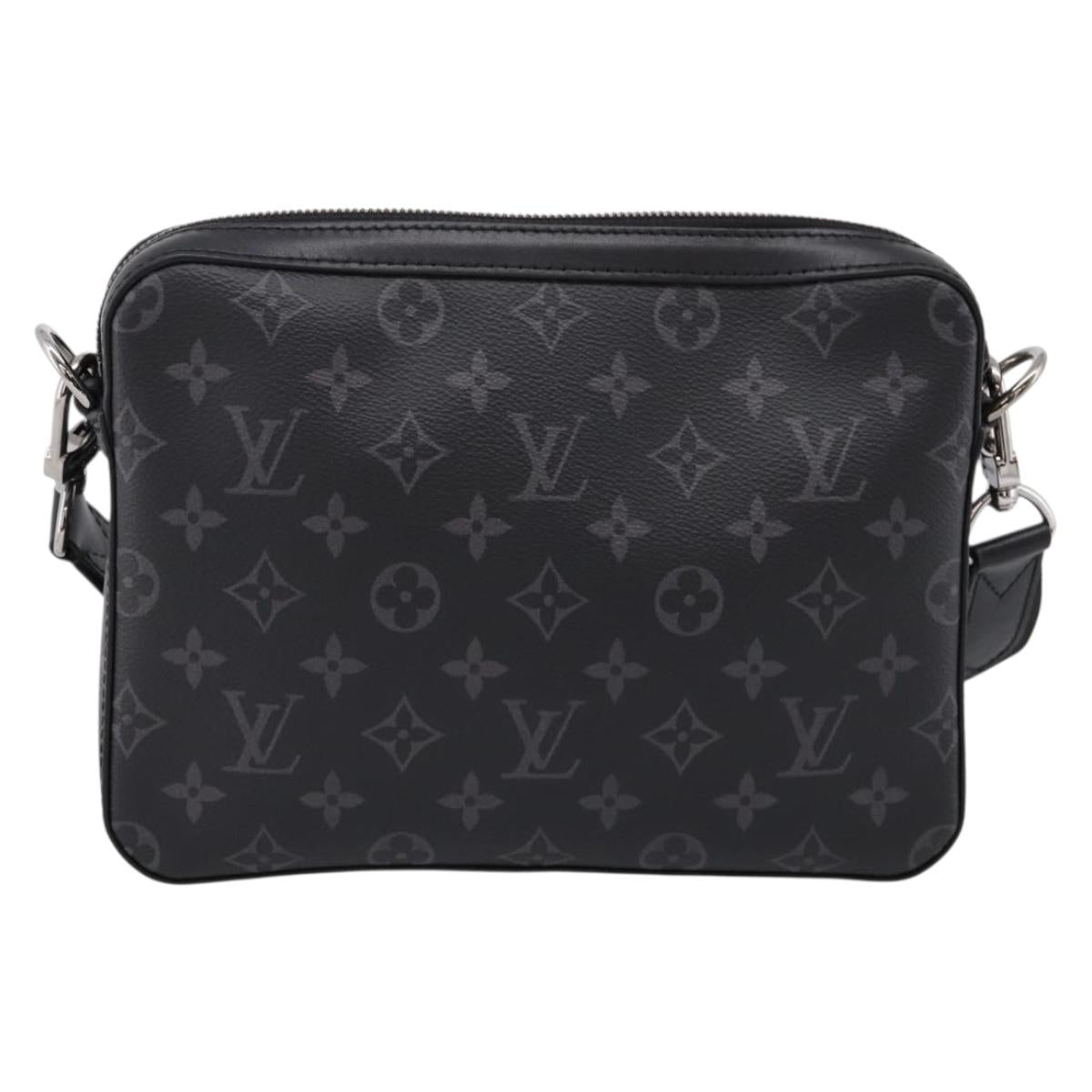 LOUIS VUITTON Monogram Eclipse Trio Messenger Bag M69443 LV Auth 201002M