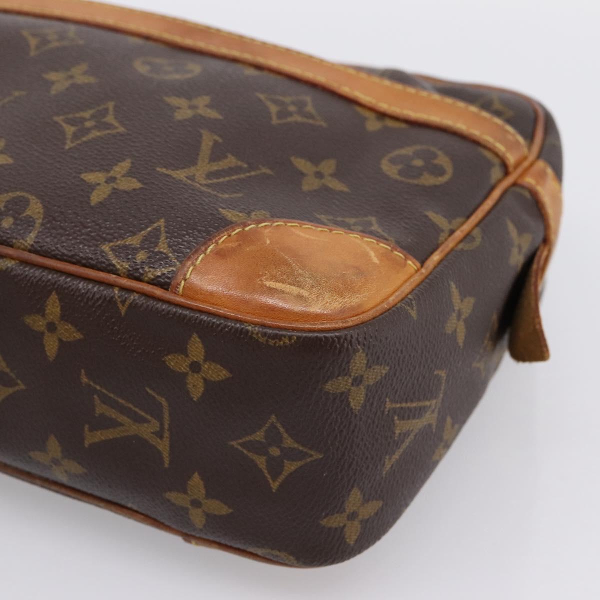 LOUIS VUITTON Monogram Compiegne 28 Clutch Bag M51845 LV Auth 201003