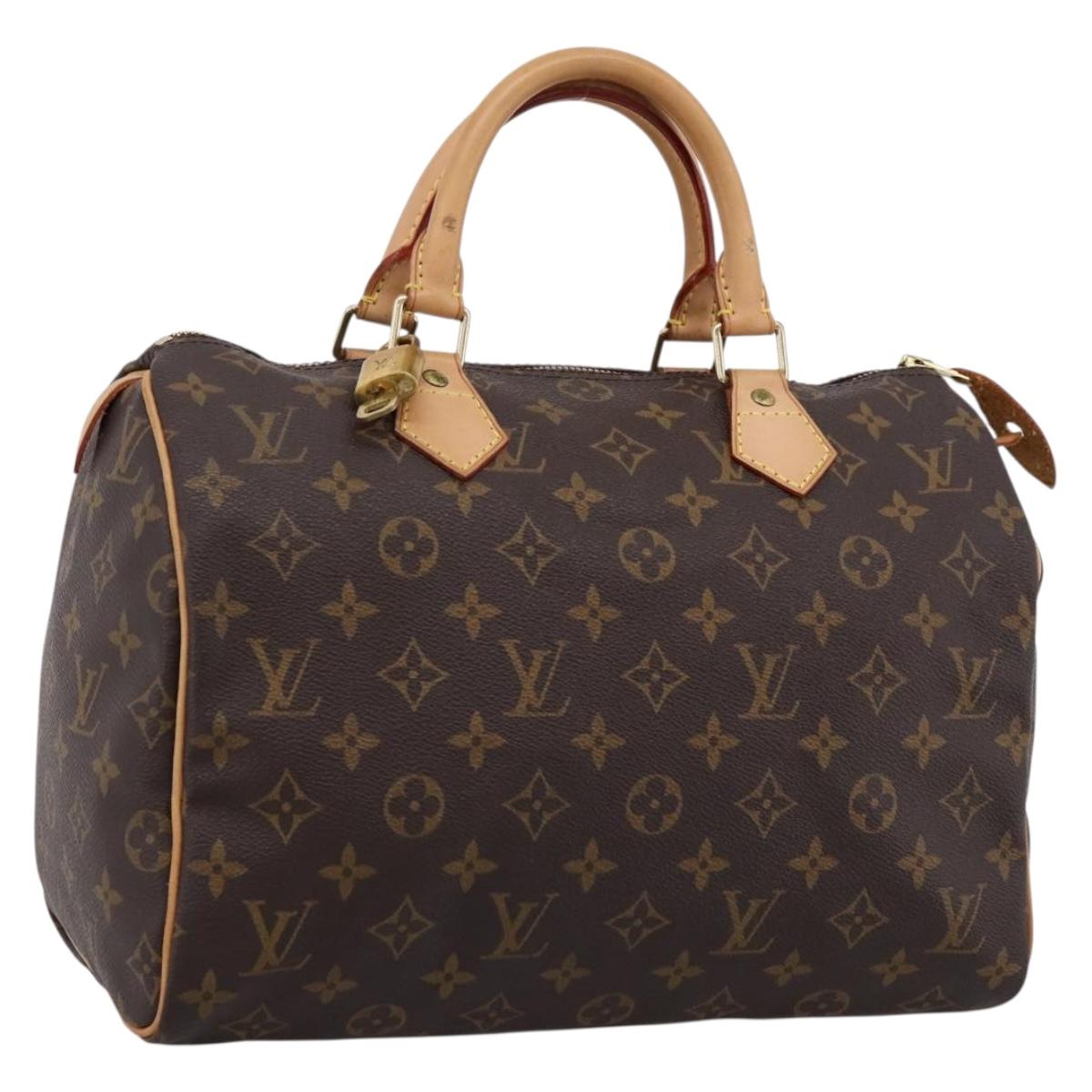 LOUIS VUITTON Monogram Speedy 30 Hand Bag M41526 LV Auth 201005V