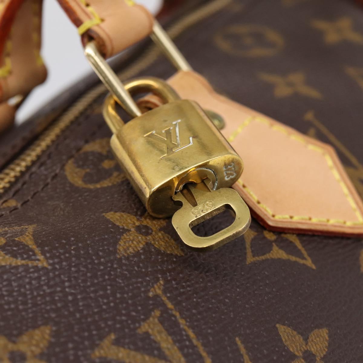 LOUIS VUITTON Monogram Speedy 30 Hand Bag M41526 LV Auth 201005V