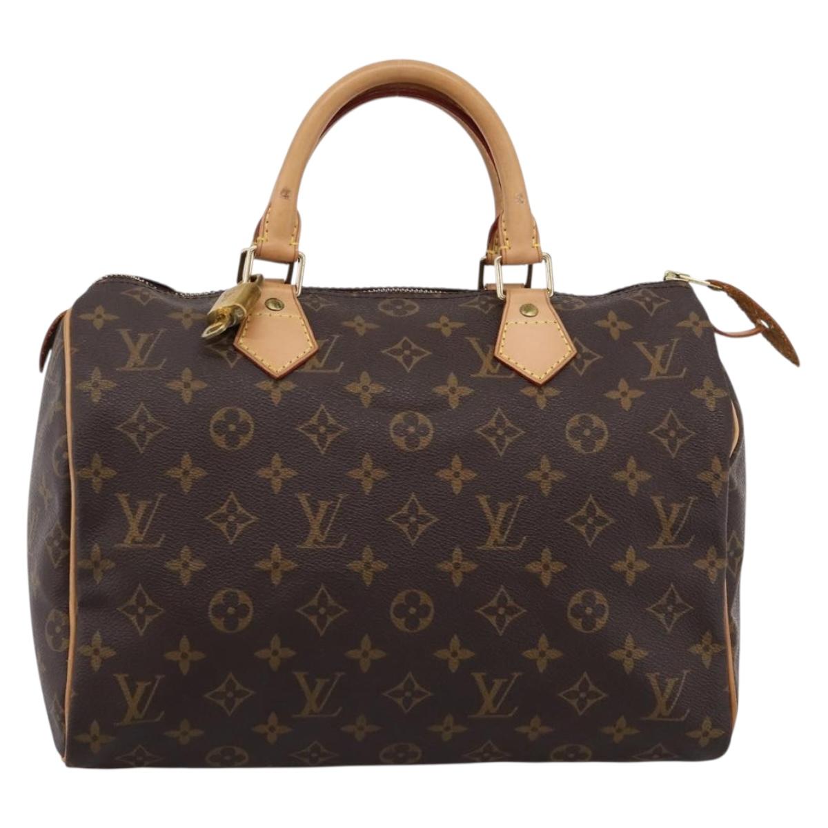 LOUIS VUITTON Monogram Speedy 30 Hand Bag M41526 LV Auth 201005V