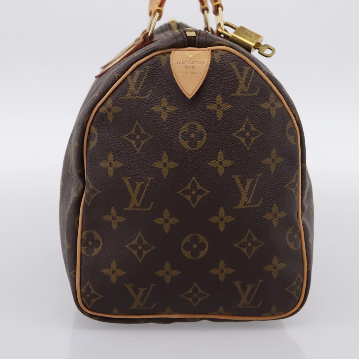 LOUIS VUITTON Monogram Speedy 30 Hand Bag M41526 LV Auth 201005V