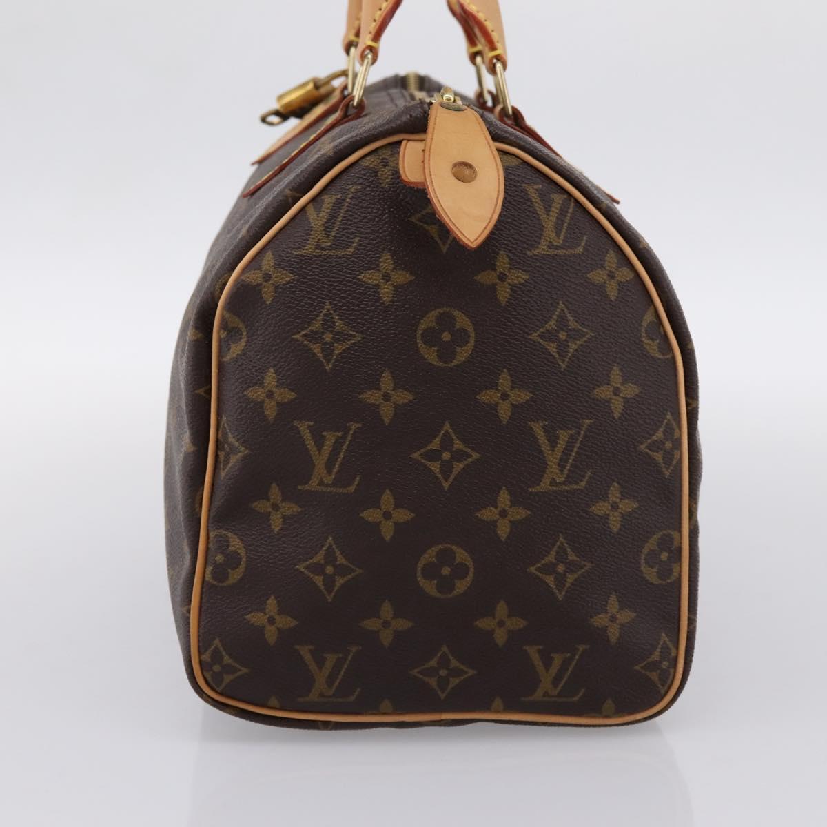 LOUIS VUITTON Monogram Speedy 30 Hand Bag M41526 LV Auth 201005V