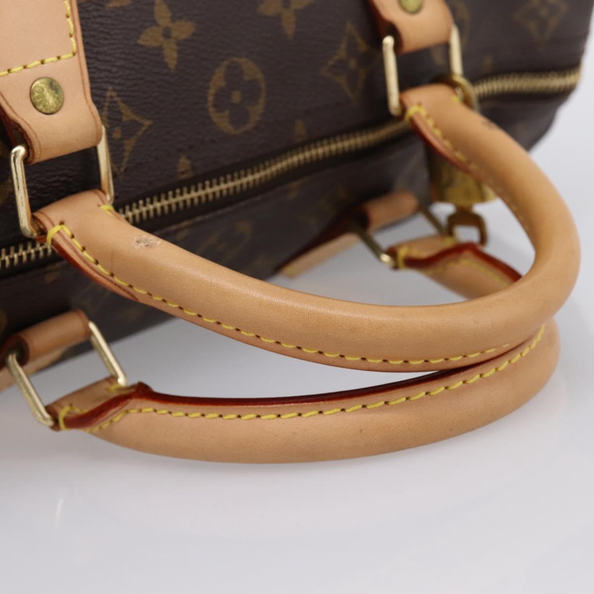 LOUIS VUITTON Monogram Speedy 30 Hand Bag M41526 LV Auth 201005V