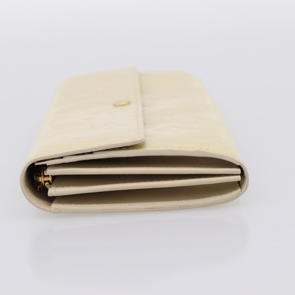 LOUIS VUITTON Vernis Portefeiulle Sarah Wallet Broncorail M91466 LV Auth 201013V