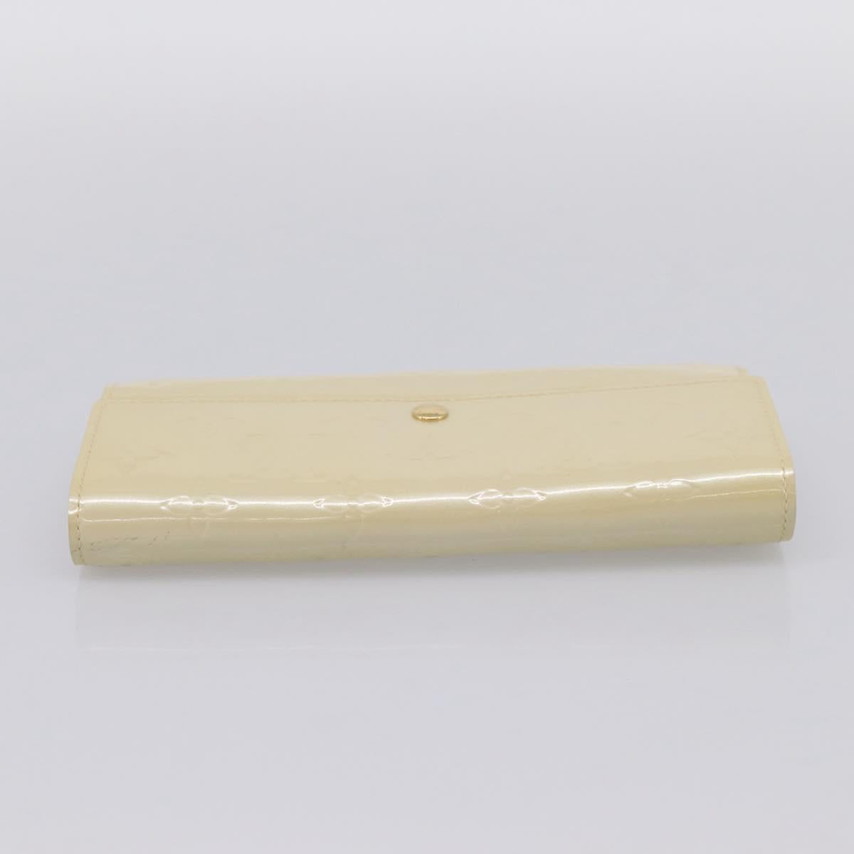 LOUIS VUITTON Vernis Portefeiulle Sarah Wallet Broncorail M91466 LV Auth 201013V